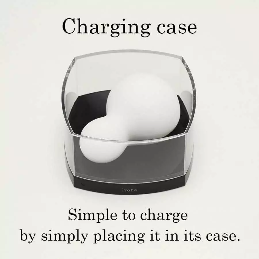 iroha YUKI Women Intimate Massager and Vibrator, Rechargeable Personal Sensual Water-Resistant Soft Silicone Toy, ihm-01,White,1