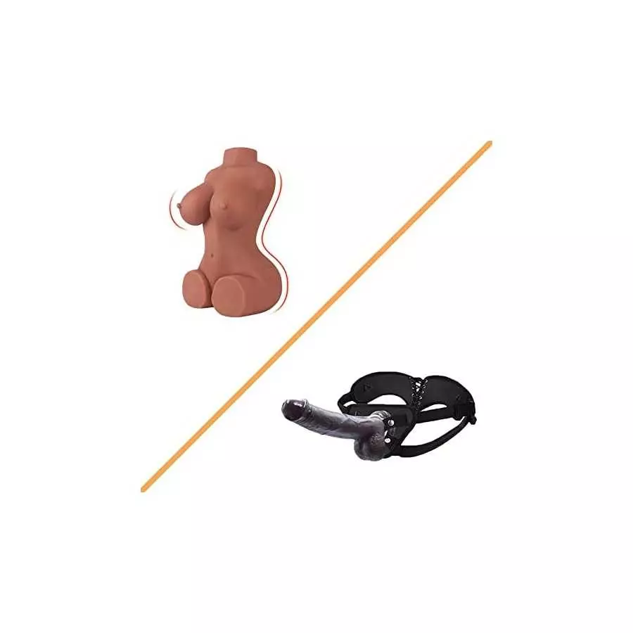 14 LB Sex Doll & 7.6inches Strap-on Dildo Realistic