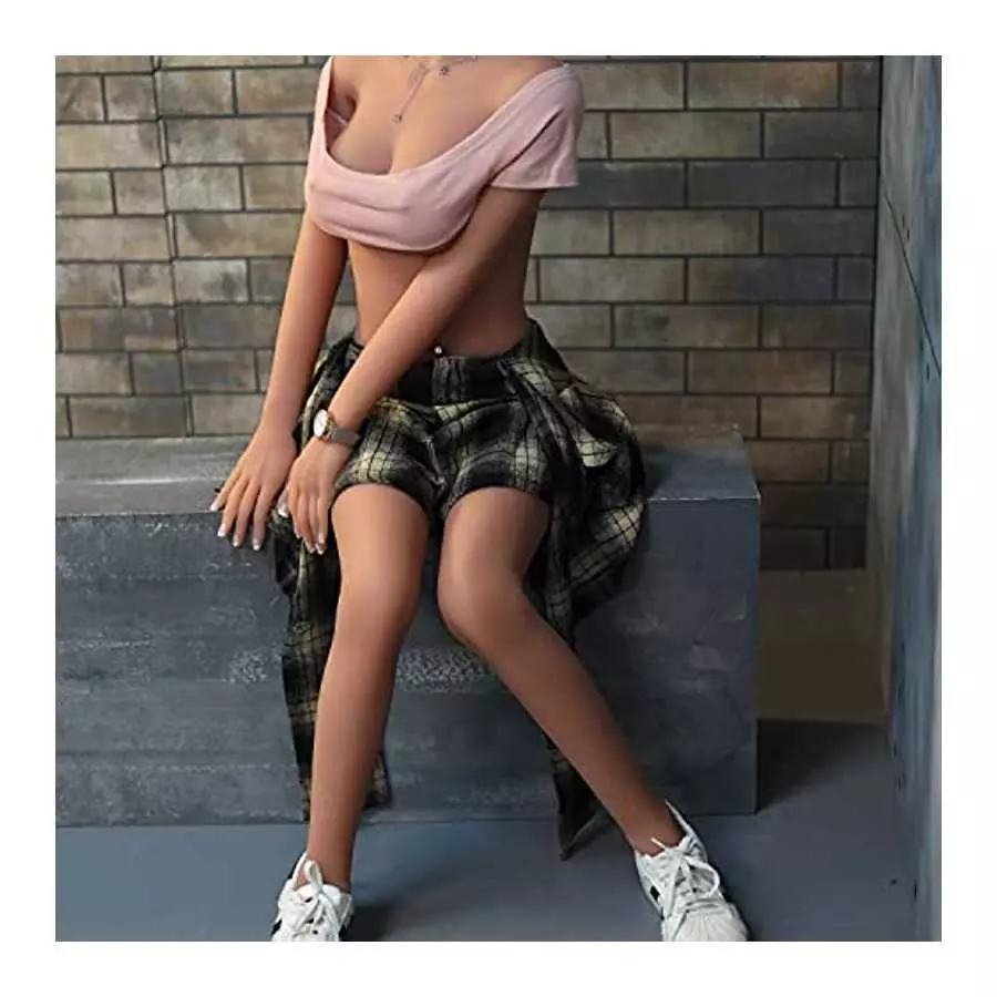 Realistic TPE Sex Doll Soft Silicone Male Sex Doll Wheaten Skin Female Torso Full Size Love Doll for Male Masturbation Real Sex 