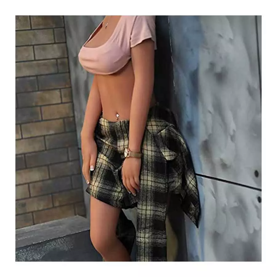 Realistic TPE Sex Doll Soft Silicone Male Sex Doll Wheaten Skin Female Torso Full Size Love Doll for Male Masturbation Real Sex 