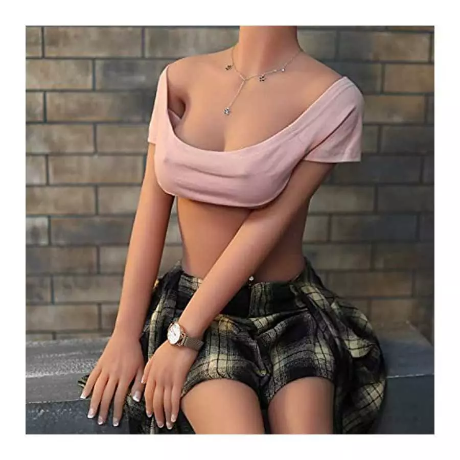 Realistic TPE Sex Doll Soft Silicone Male Sex Doll Wheaten Skin Female Torso Full Size Love Doll for Male Masturbation Real Sex 