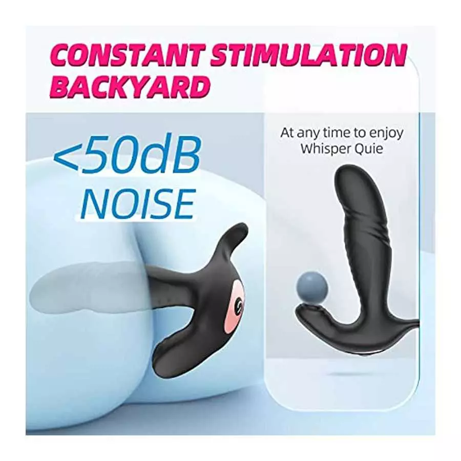 Anal Butt Plug Vibrator, Prostate Massager with 10 Vibration Modes for Male Pleasure, Remote Controlled Clitoris G Spot Stimulat