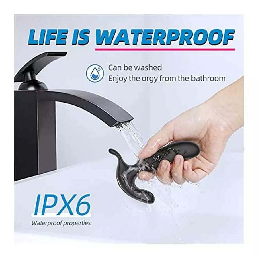 Anal Butt Plug Vibrator, Prostate Massager with 10 Vibration Modes for Male Pleasure, Remote Controlled Clitoris G Spot Stimulat