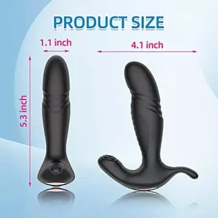 Anal Butt Plug Vibrator, Prostate Massager with 10 Vibration Modes for Male Pleasure, Remote Controlled Clitoris G Spot Stimulat Anal Butt Plug Vibrator, Prostate Massager with 10 Vibration Modes for Male Pleasure, Remote Controlled Clitoris G Spot Stimulat