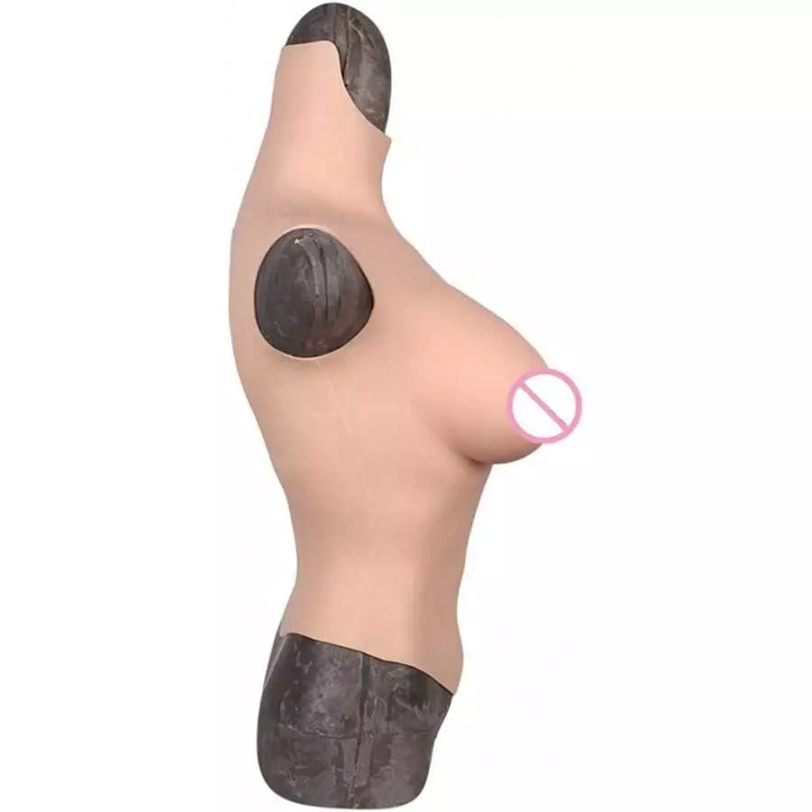 GaoYunQin Realistic No Oil Silicone Breast Form Fake Breastplates for Crossdressers Transgender Mastectomy Drag Queens Cosplay (