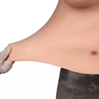 GaoYunQin Realistic No Oil Silicone Breast Form Fake Breastplates for Crossdressers Transgender Mastectomy Drag Queens Cosplay (