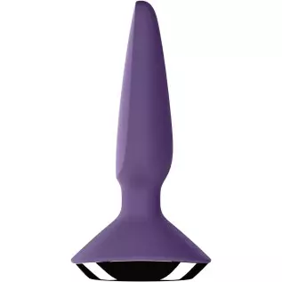 Satisfyer Plug-ilicious 1 Anal Vibrator with App Control - Vibrating Anal Plug, Butt Plug, Tapered Shape, Pointed Tip, Wide Base Satisfyer Plug-ilicious 1 Anal Vibrator with App Control - Vibrating Anal Plug, Butt Plug, Tapered Shape, Pointed Tip, Wide Base
