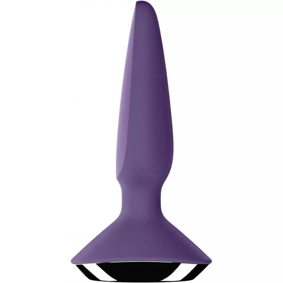 Satisfyer Plug-ilicious 1 Anal Vibrator with App Control - Vibrating Anal Plug, Butt Plug, Tapered Shape, Pointed Tip, Wide Base