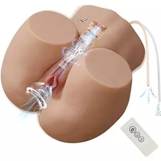 Automatic Sucking Vibrating Sex Doll Male Masturbator with 5 Modes, Realistic Female Sex Dolls Torso with Tight Vagina & Anal, 1