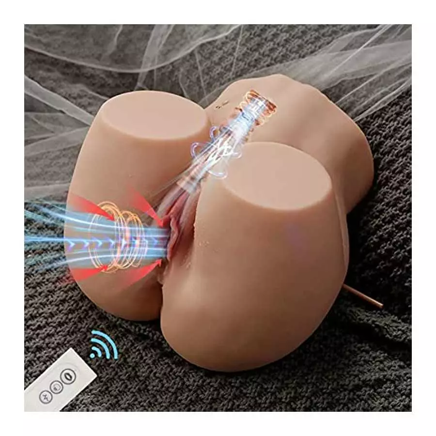 Automatic Sucking Vibrating Sex Doll Male Masturbator with 5 Modes, Realistic Female Sex Dolls Torso with Tight Vagina & Anal, 1