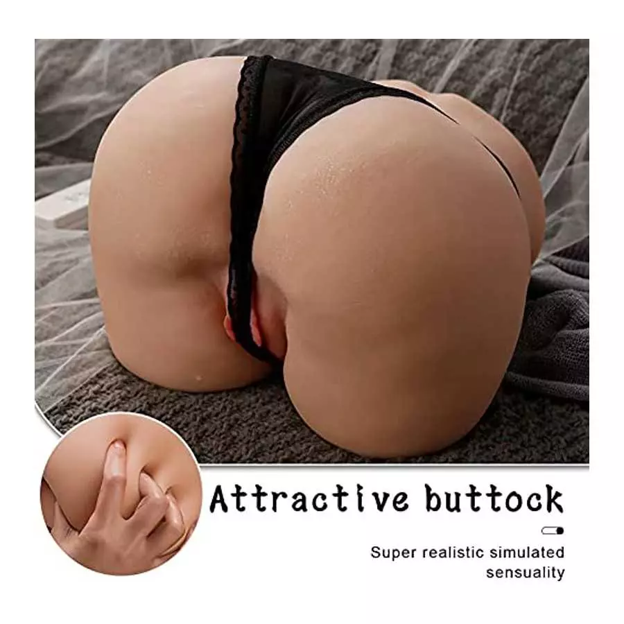 Automatic Sucking Vibrating Sex Doll Male Masturbator with 5 Modes, Realistic Female Sex Dolls Torso with Tight Vagina & Anal, 1