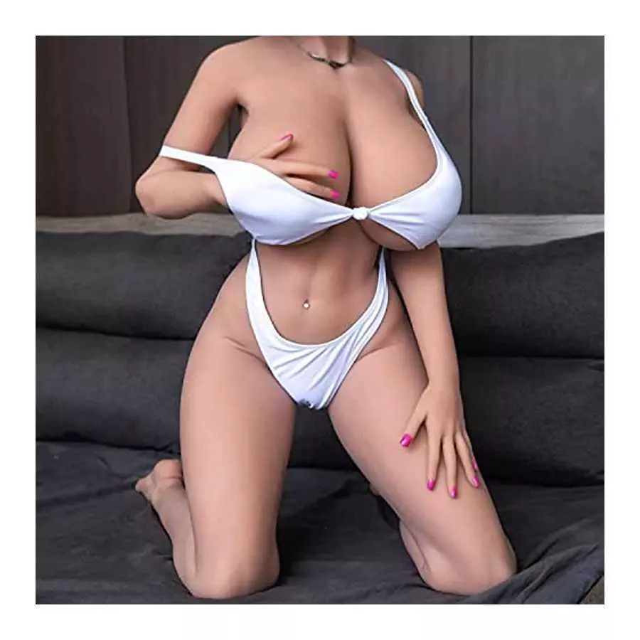 Tan Skin Big Breast Sexy Women Torso Love Dolls for Men Sex 167cm 3D Hands Free Sex Doll with Flexible Metal Skeleton Real Pussy
