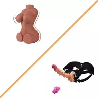 Vibration Realistic Silicone Dildo & 14LB Sex Doll
