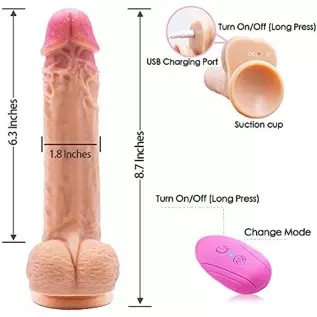 Vibration Realistic Silicone Dildo & 14LB Sex Doll