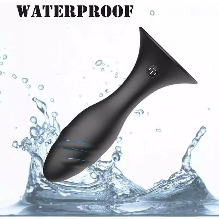 Anal Plug Vibrator, Anal Sex Toys Vibrating Rotating 5 Patterns，Remote Control Silicone Anal Vibrator Male Prostate Massager But