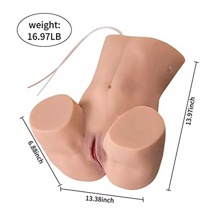 16.97LB Sex Doll for Men - Jaspik Automatic Sucking Vibrating Sex Doll Ass with auto-Cleaning Function, Lovely Female Sex Doll T