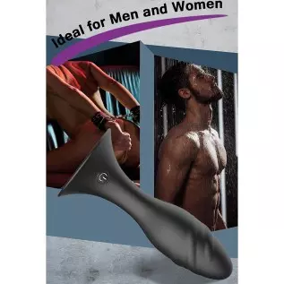 Anal Plug Vibrator, Anal Sex Toys Vibrating Rotating 5 Patterns，Remote Control Silicone Anal Vibrator Male Prostate Massager But