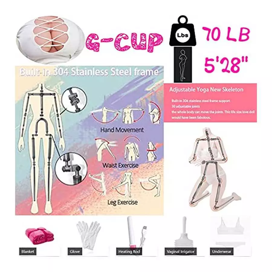 AILEGOOD 5.28FT Natural Colours Sex Doll Sex Dolls Silicone Doll Full Body Sex Life Size Men Full Body Doll Sexy with Feet Stand