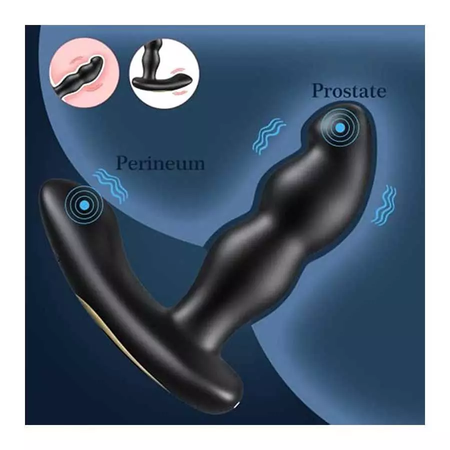 Anal Vibrator Prostate Massager,360° Rotating G-spot Vibrator with Remote,Anal Butt Plug with 7 Swing &7 Vibration Models Sex To