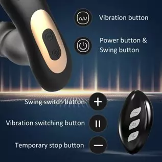 Anal Vibrator Prostate Massager,360° Rotating G-spot Vibrator with Remote,Anal Butt Plug with 7 Swing &7 Vibration Models Sex To Anal Vibrator Prostate Massager,360° Rotating G-spot Vibrator with Remote,Anal Butt Plug with 7 Swing &7 Vibration Models Sex To