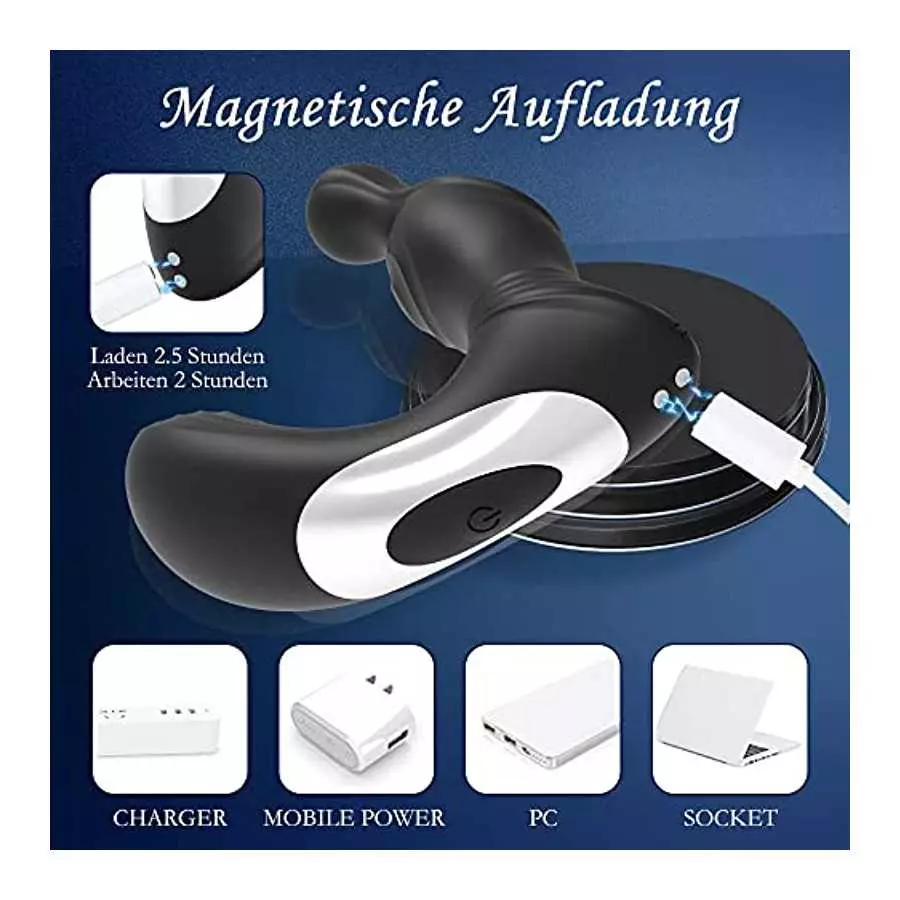 3 in 1 Prostate Massager Anal Vibrator, Thump Tapping Vibrating 7 Modes, Sex Toys Massager with Remote Contro, Silicone Waterpro