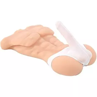 HUIJU Sex Doll Women Masturbator Realistic Big Butt Pocket Pussy Ass with Vagina Anal Sex Stroker, Male Body Torso Hip Adult Lov