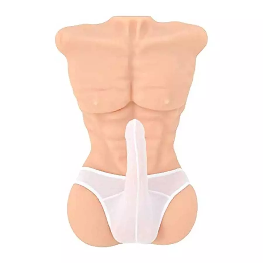 HUIJU Sex Doll Women Masturbator Realistic Big Butt Pocket Pussy Ass with Vagina Anal Sex Stroker, Male Body Torso Hip Adult Lov