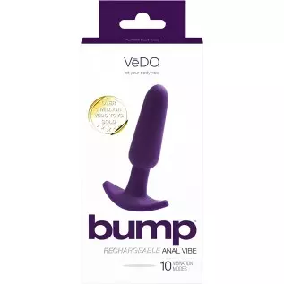 VeDO Bump Rechargeable Vibrating Waterproof Anal Vibe (Just Black)