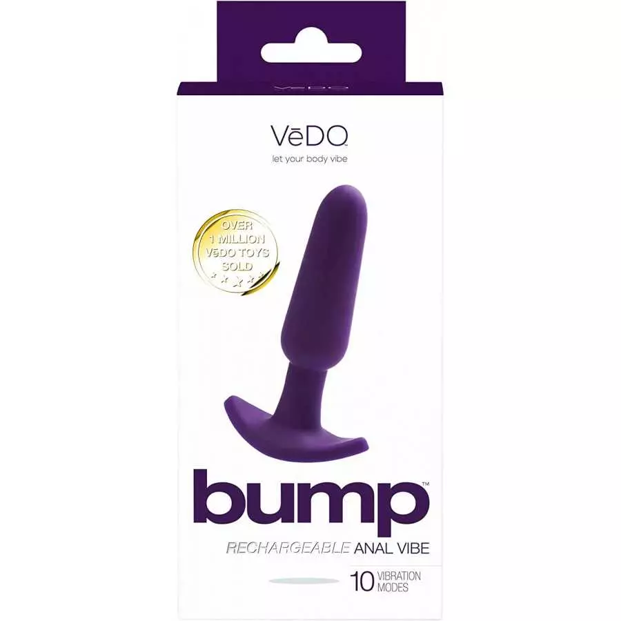 VeDO Bump Rechargeable Vibrating Waterproof Anal Vibe (Just Black)