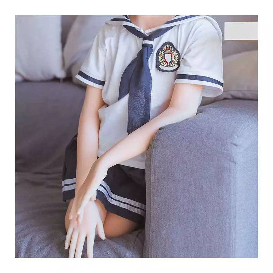 Famale TPE Silicone Sex Doll of Man with Flat Breast and 3D Vaginal Anal Adult Lifelike Sex Doll Torso Full Body Life-Size Love 