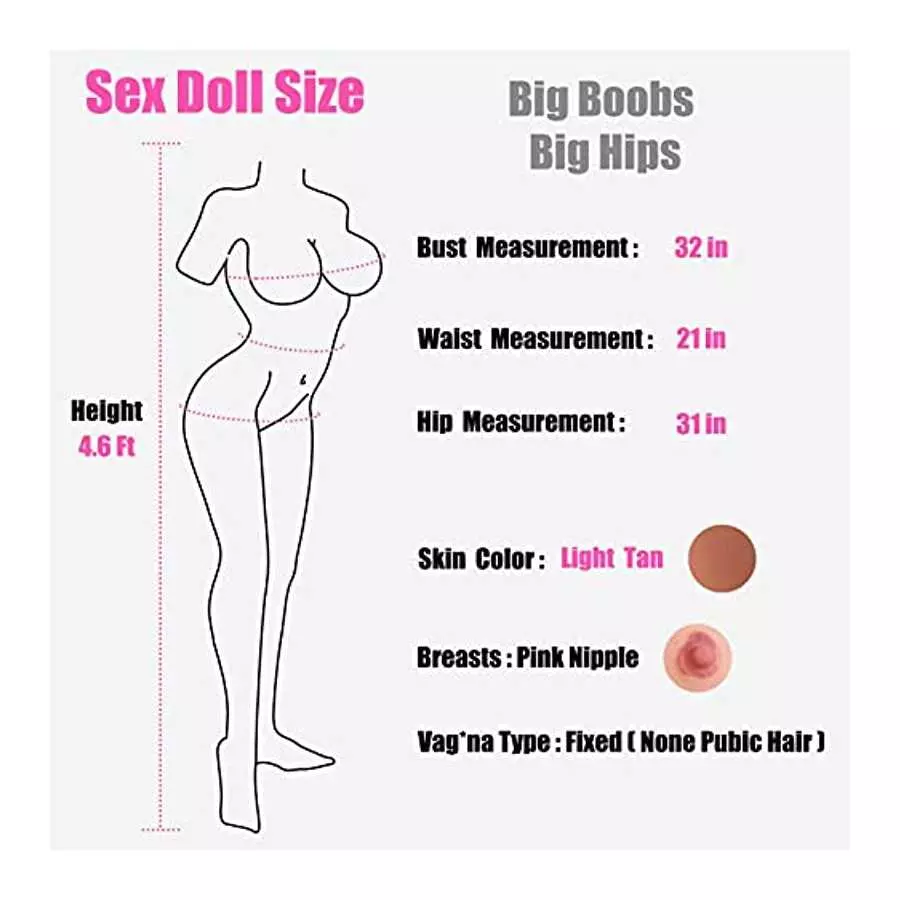 62LB Sex Dolls Female Torso Sex Doll Lifelike Sex Doll for Men with Super Soft Gel Breasts Men's Sex Realistic Toy Full Body Sex