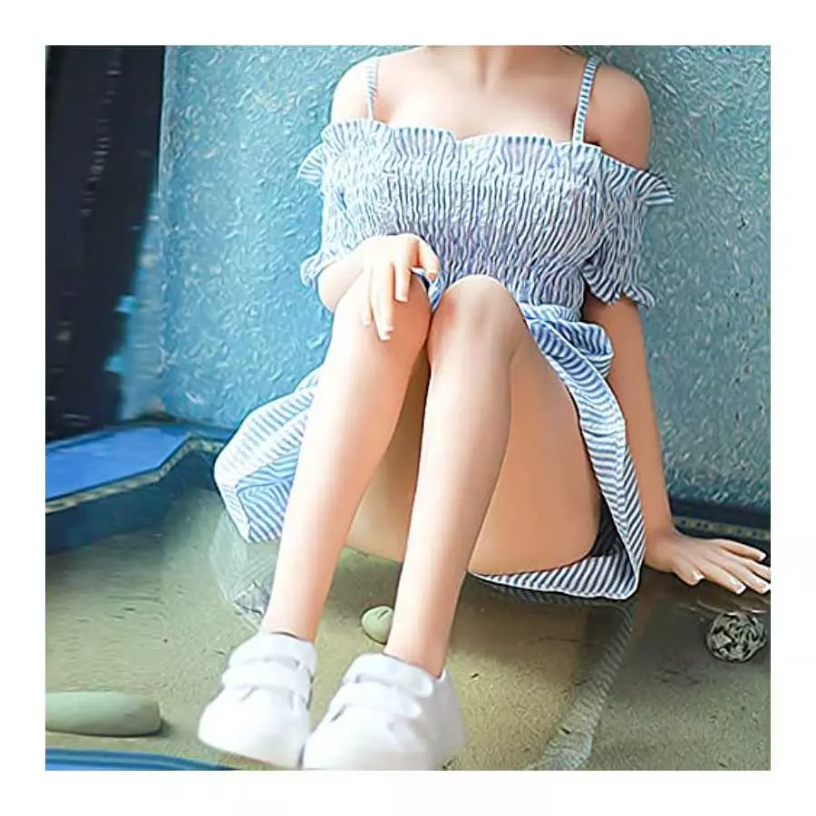 Silicone Doll Male Sex Doll Female Sex Doll TPE with Skeleton Structure Full Arm Torso Realistic Sex Doll Small Chest Tight Vagi