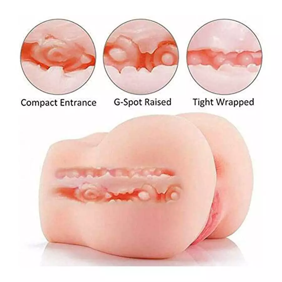 Daomo 11LB Sex Doll Male Pocket Pussy Realistic Fat Butt Sexc Toy with Sexy Vagina and Anal, Dual Channels Female Torso Hip Love