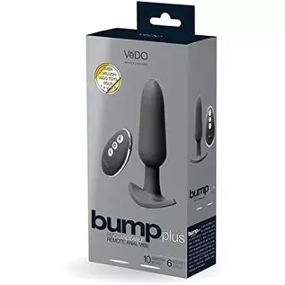 VeDO Bump Plus Rechargeable Anal Vibe With Remote Control (Jet Black) VeDO Bump Plus Rechargeable Anal Vibe With Remote Control (Jet Black)