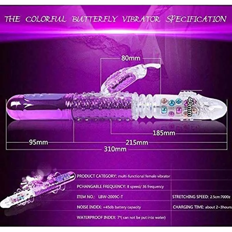 Womens Vibrator Vibrating Butterfly Telescopic Sucking Toy Rose for Women Stimulator Adult Sex Training stimulating Handheld Mas