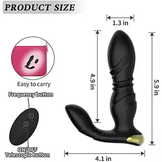 Prostate Massager Anal Vibrator-Thrusting Vibrating 7 Modes for Anal Plug Waterproof with Remote Contro Anal Sex Toys P Sport Ma Prostate Massager Anal Vibrator-Thrusting Vibrating 7 Modes for Anal Plug Waterproof with Remote Contro Anal Sex Toys P Sport Ma