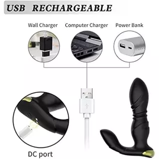 Prostate Massager Anal Vibrator-Thrusting Vibrating 7 Modes for Anal Plug Waterproof with Remote Contro Anal Sex Toys P Sport Ma Prostate Massager Anal Vibrator-Thrusting Vibrating 7 Modes for Anal Plug Waterproof with Remote Contro Anal Sex Toys P Sport Ma