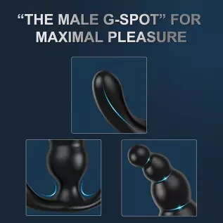 Remote Control Beaded Prostate Massagers,BOMBEX Edgar, Discreet Wearable Anal Vibrator with 9 Vibrating Modes, Dual Pleasure Poi Remote Control Beaded Prostate Massagers,BOMBEX Edgar, Discreet Wearable Anal Vibrator with 9 Vibrating Modes, Dual Pleasure Poi