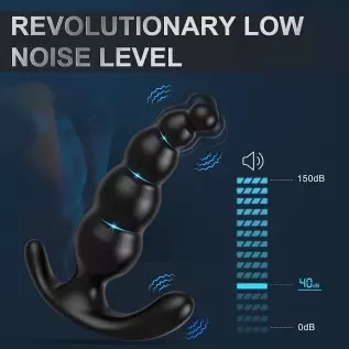 Remote Control Beaded Prostate Massagers,BOMBEX Edgar, Discreet Wearable Anal Vibrator with 9 Vibrating Modes, Dual Pleasure Poi Remote Control Beaded Prostate Massagers,BOMBEX Edgar, Discreet Wearable Anal Vibrator with 9 Vibrating Modes, Dual Pleasure Poi