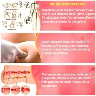 5.2FT Sex Doll for Men Silicone Doll Full Body Sex Sexy Dollformen Full Life Size for Men Full Body Love Doll Underwear Sex Doll