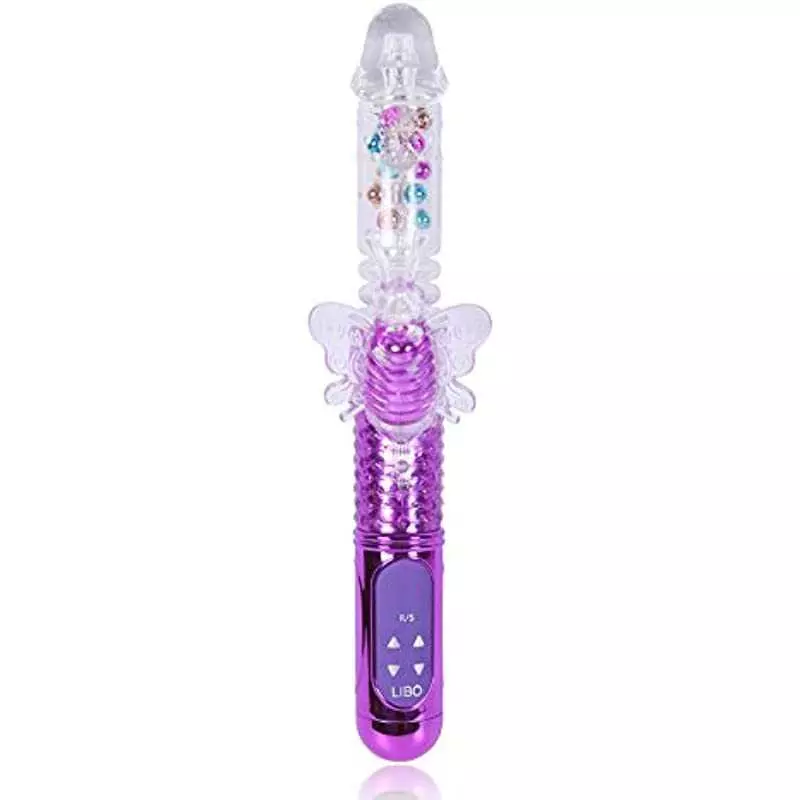 Womens Vibrator Vibrating Butterfly Telescopic Sucking Toy Rose for Women Stimulator Adult Sex Training stimulating Handheld Mas