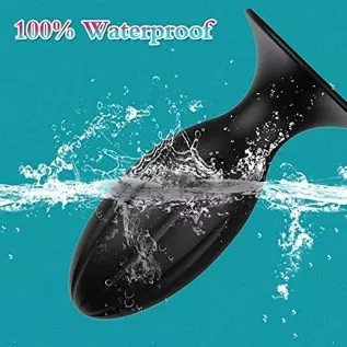 Vibrating Butt Plug, Silicone Rechargeable Anal Vibrator with Remote Control 6 Vibration Modes Waterproof Anal Sex Toys for Men,