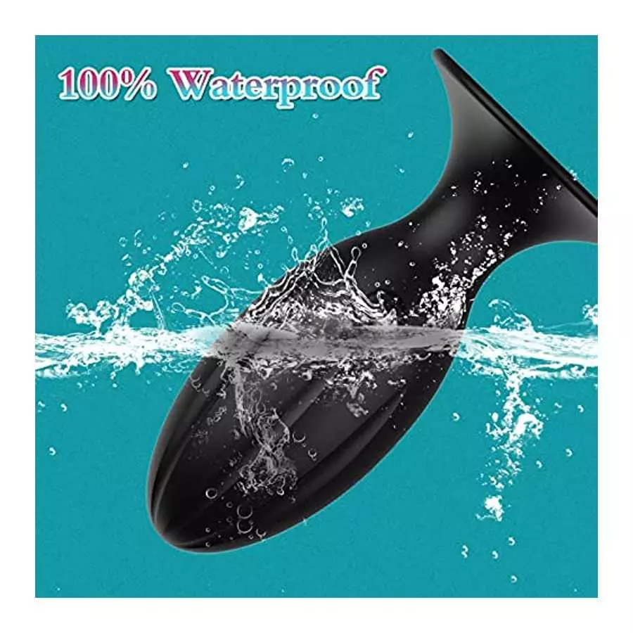Vibrating Butt Plug, Silicone Rechargeable Anal Vibrator with Remote Control 6 Vibration Modes Waterproof Anal Sex Toys for Men,
