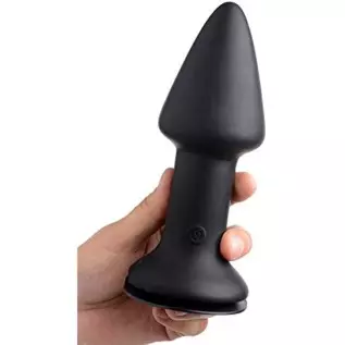 Master Series Mega Spade 10x Vibrating Silicone Plug, Extra Large