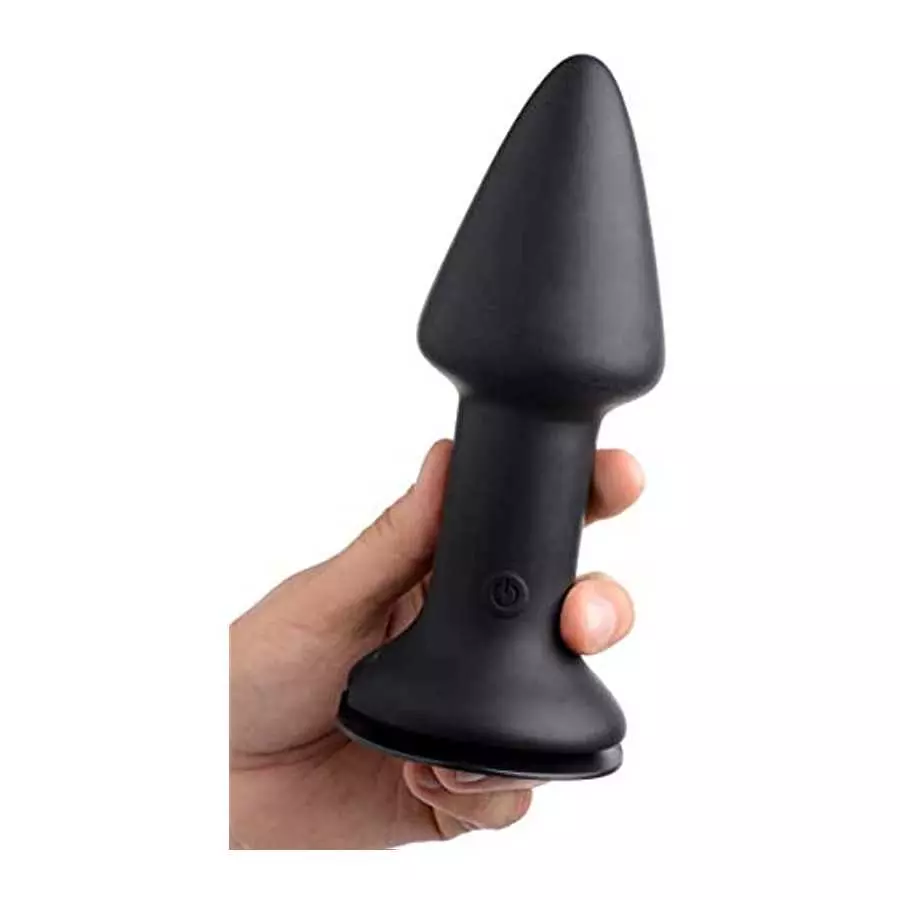 Master Series Mega Spade 10x Vibrating Silicone Plug, Extra Large Master Series Mega Spade 10x Vibrating Silicone Plug, Extra Large