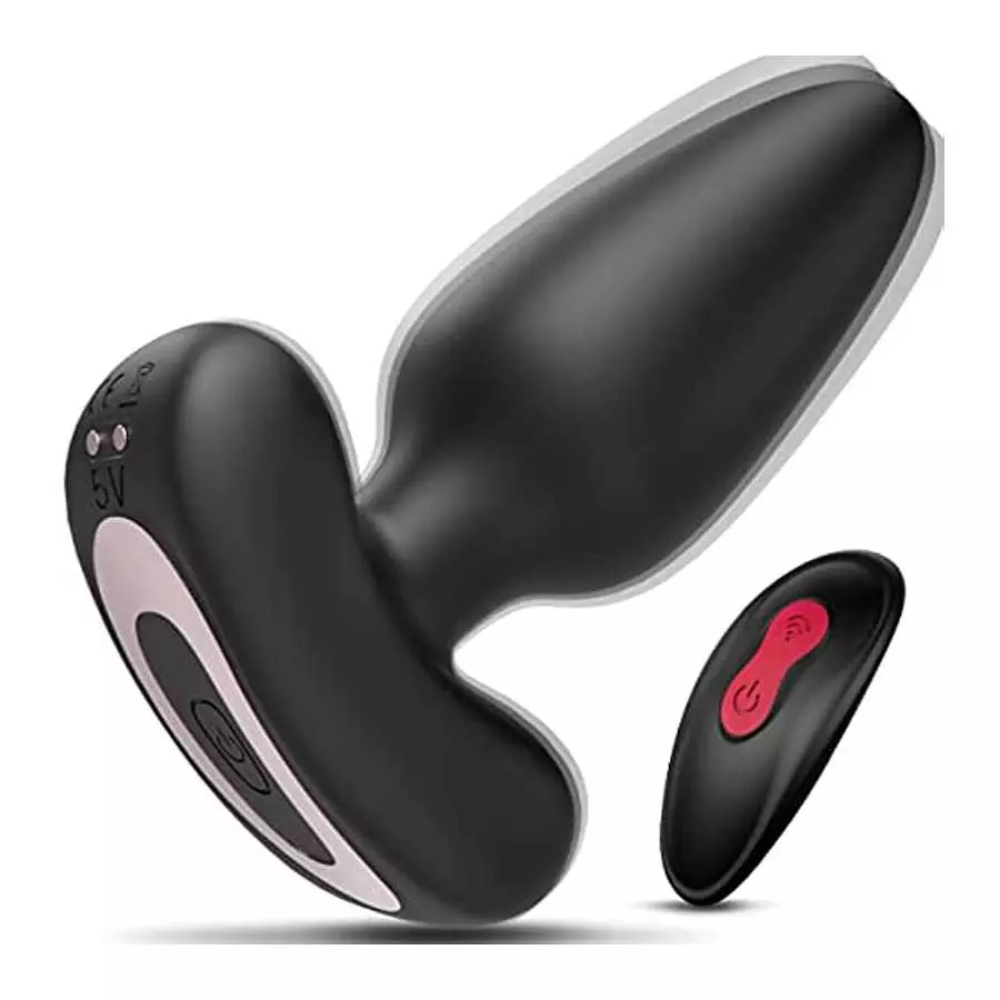 Anal Vibrator Prostate Massager with 9 Vibration Modes, Vibrating Anal Butt Plug with Wireless Remote Control, Rechargeable Wate Anal Vibrator Prostate Massager with 9 Vibration Modes, Vibrating Anal Butt Plug with Wireless Remote Control, Rechargeable Wate