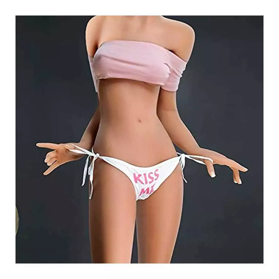 Soft TPE Silicone Sex Dolls Lifelike Sex Dolls Realistic Adult Women Torso Tan Skin Love Doll Life Size for Men Built in Metal S