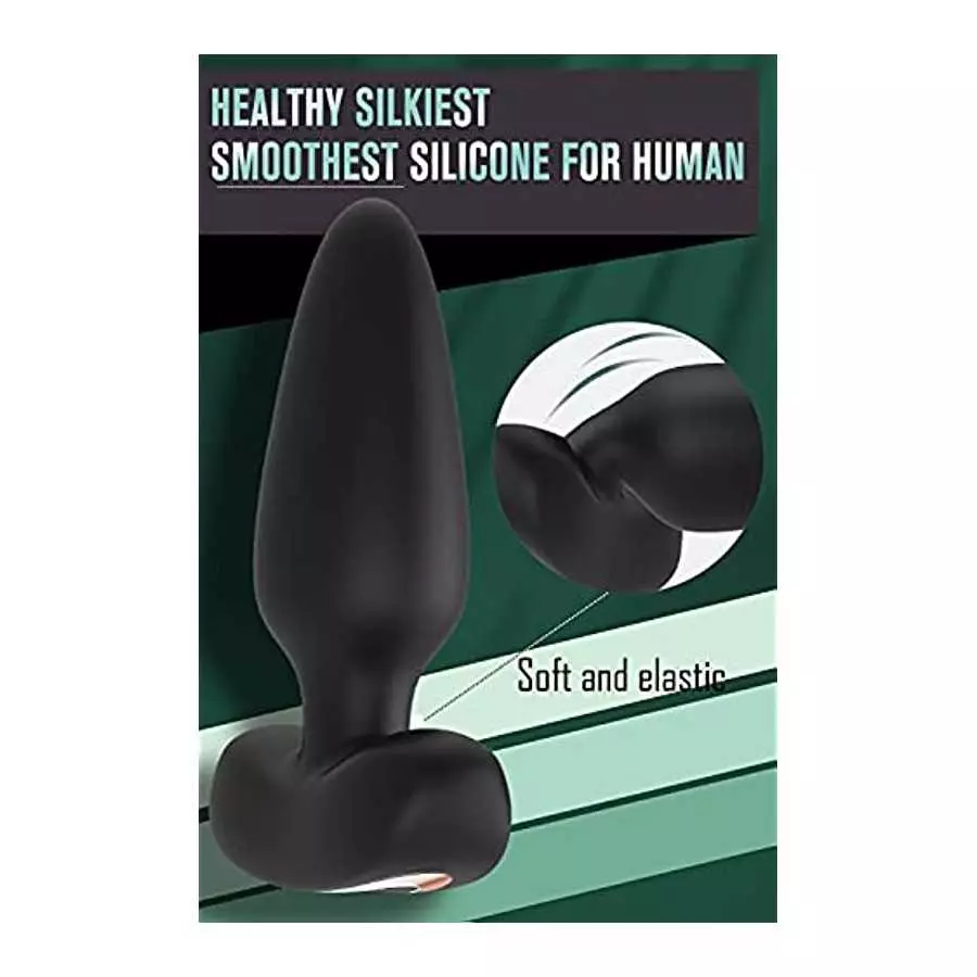 Anal Vibrator Prostate Massager with 9 Vibration Modes, Vibrating Anal Butt Plug with Wireless Remote Control, Rechargeable Wate