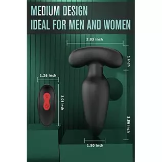 Anal Vibrator Prostate Massager with 9 Vibration Modes, Vibrating Anal Butt Plug with Wireless Remote Control, Rechargeable Wate Anal Vibrator Prostate Massager with 9 Vibration Modes, Vibrating Anal Butt Plug with Wireless Remote Control, Rechargeable Wate