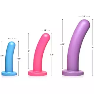 Strap U 28X Triple Pegger Beginner Dildo Set Vibrating Penetration with Remote Control for Women, Men, & Couples, Adjustable Sil